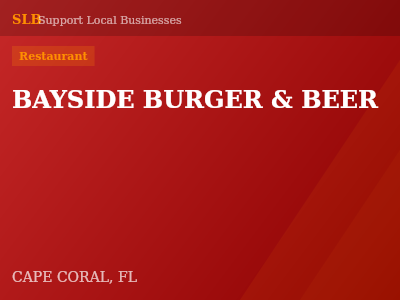BAYSIDE BURGER & BEER — Restaurant in CAPE CORAL, FL
