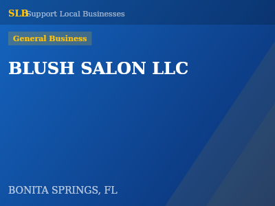 BLUSH SALON LLC — General Business in BONITA SPRINGS, FL