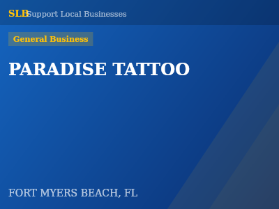 PARADISE TATTOO — General Business in FORT MYERS BEACH, FL