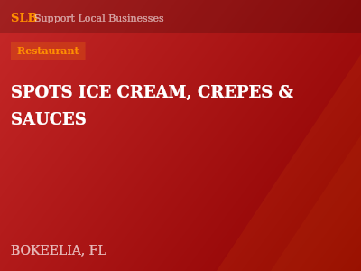 SPOTS ICE CREAM, CREPES & SAUCES — Restaurant in BOKEELIA, FL