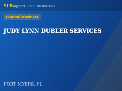 JUDY LYNN DUBLER SERVICES — General Business in FORT MYERS, FL