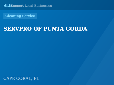 SERVPRO OF PUNTA GORDA — Cleaning Service in CAPE CORAL, FL
