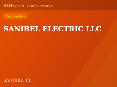 SANIBEL ELECTRIC LLC — Contractor in SANIBEL, FL