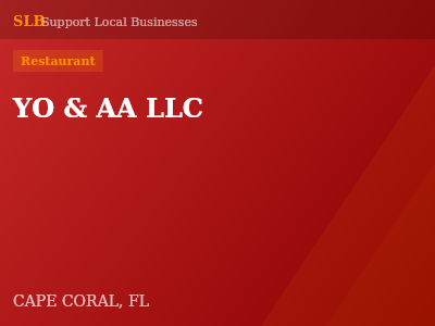YO & AA LLC — Restaurant in CAPE CORAL, FL