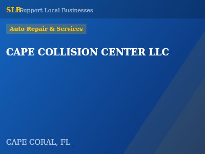 CAPE COLLISION CENTER LLC — Auto Repair & Services in CAPE CORAL, FL