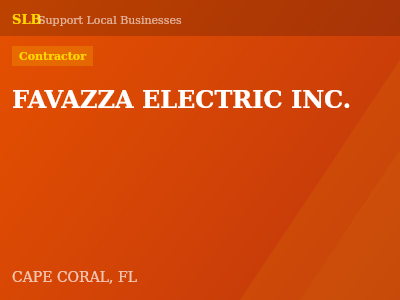 FAVAZZA ELECTRIC INC. — Contractor in CAPE CORAL, FL