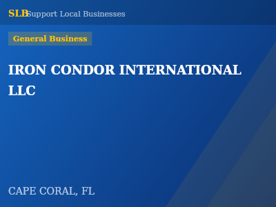 IRON CONDOR INTERNATIONAL LLC — General Business in CAPE CORAL, FL