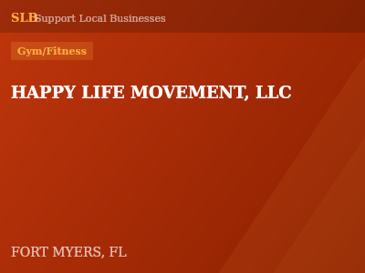 HAPPY LIFE MOVEMENT, LLC — Gym/Fitness in FORT MYERS, FL