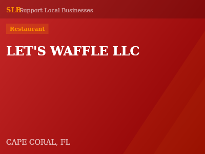 LET'S WAFFLE LLC — Restaurant in CAPE CORAL, FL