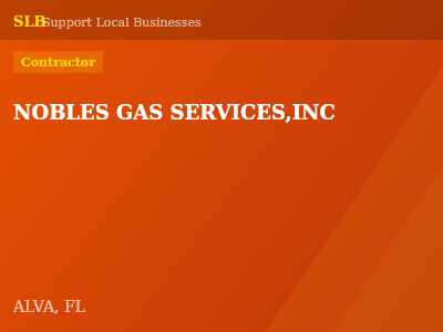 NOBLES GAS SERVICES,INC — Contractor in ALVA, FL