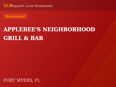APPLEBEE'S NEIGHBORHOOD GRILL & BAR — Restaurant in FORT MYERS, FL