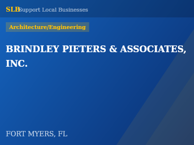 BRINDLEY PIETERS & ASSOCIATES, INC. — Architecture/Engineering in FORT MYERS, FL
