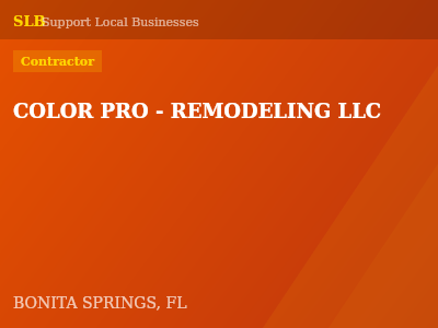 COLOR PRO - REMODELING LLC — Contractor in BONITA SPRINGS, FL