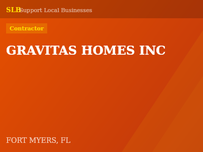 GRAVITAS HOMES INC — Contractor in FORT MYERS, FL