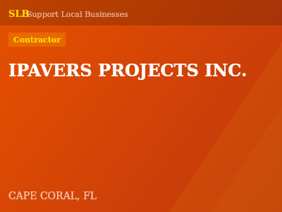 IPAVERS PROJECTS INC. — Contractor in CAPE CORAL, FL