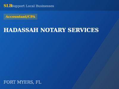 HADASSAH NOTARY SERVICES — Accountant/CPA in FORT MYERS, FL