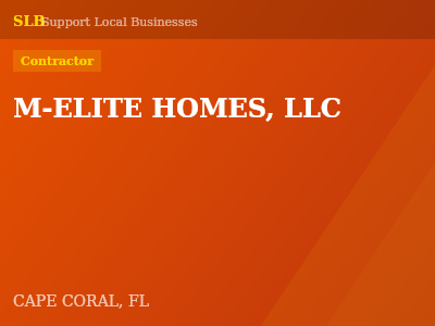 M-ELITE HOMES, LLC — Contractor in CAPE CORAL, FL