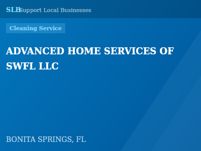 ADVANCED HOME SERVICES OF SWFL LLC — Cleaning Service in BONITA SPRINGS, FL