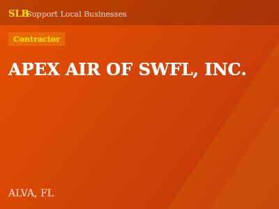 APEX AIR OF SWFL, INC. — Contractor in ALVA, FL