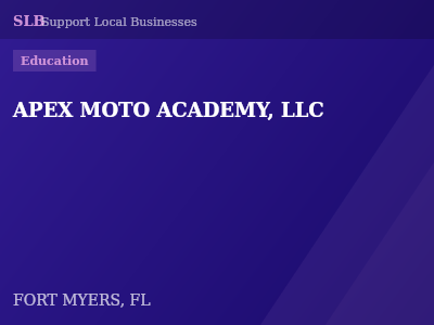 APEX MOTO ACADEMY, LLC — Education in FORT MYERS, FL