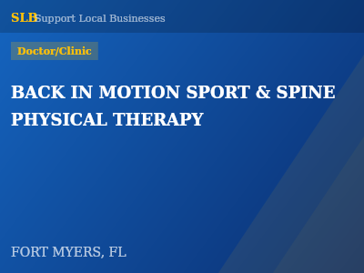 BACK IN MOTION SPORT & SPINE PHYSICAL THERAPY — Doctor/Clinic in FORT MYERS, FL