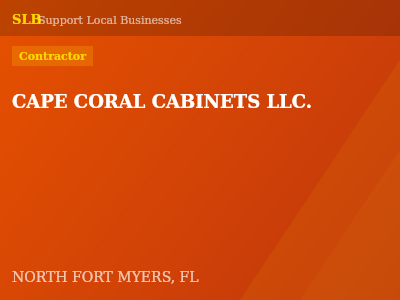 CAPE CORAL CABINETS LLC. — Contractor in NORTH FORT MYERS, FL