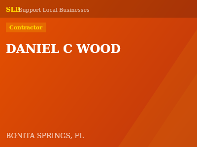 DANIEL C WOOD — Contractor in BONITA SPRINGS, FL