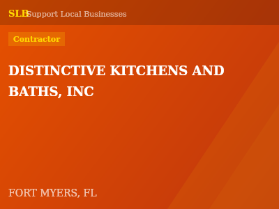 DISTINCTIVE KITCHENS AND BATHS, INC — Contractor in FORT MYERS, FL
