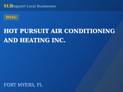 HOT PURSUIT AIR CONDITIONING AND HEATING INC. — HVAC in FORT MYERS, FL