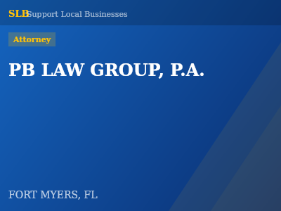 PB LAW GROUP, P.A. — Attorney in FORT MYERS, FL