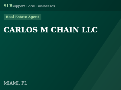 CARLOS M CHAIN LLC — Real Estate Agent in MIAMI, FL