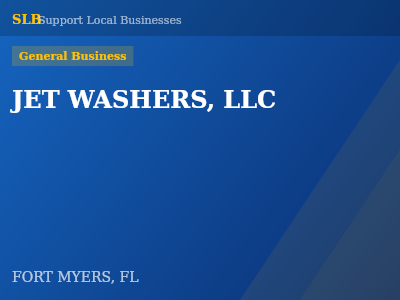 JET WASHERS, LLC — General Business in FORT MYERS, FL