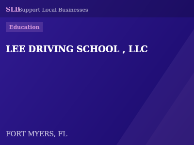 LEE DRIVING SCHOOL , LLC — Education in FORT MYERS, FL