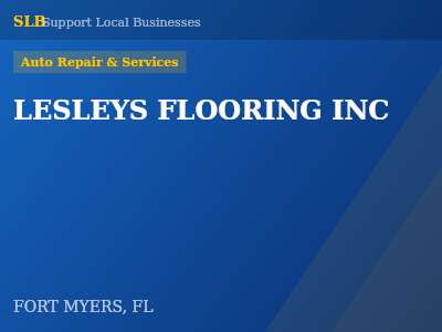 LESLEYS FLOORING INC — Auto Repair & Services in FORT MYERS, FL