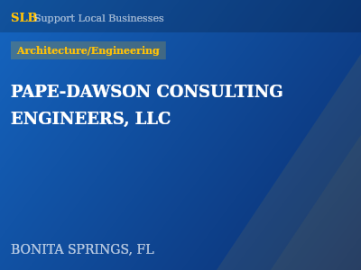 PAPE-DAWSON CONSULTING ENGINEERS, LLC — Architecture/Engineering in BONITA SPRINGS, FL