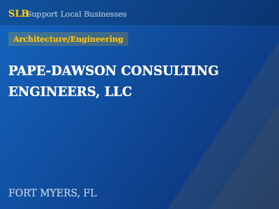 PAPE-DAWSON CONSULTING ENGINEERS, LLC — Architecture/Engineering in FORT MYERS, FL