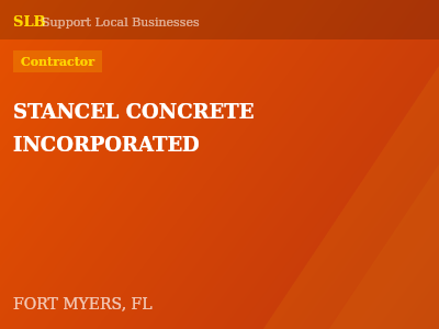 STANCEL CONCRETE INCORPORATED — Contractor in FORT MYERS, FL