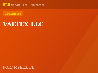 VALTEX LLC — Contractor in FORT MYERS, FL