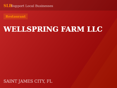 WELLSPRING FARM LLC — Restaurant in SAINT JAMES CITY, FL