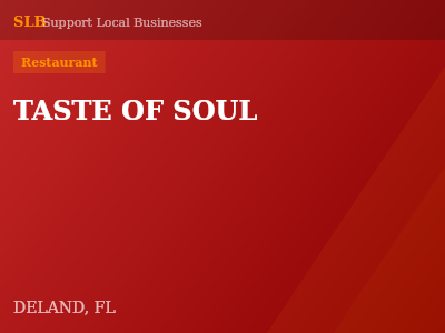 TASTE OF SOUL — Restaurant in DELAND, FL