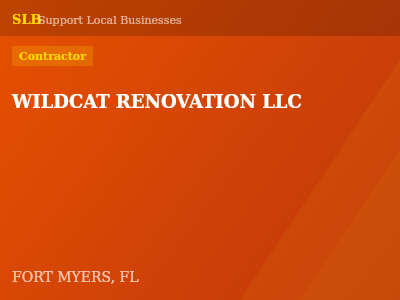 WILDCAT RENOVATION LLC — Contractor in FORT MYERS, FL