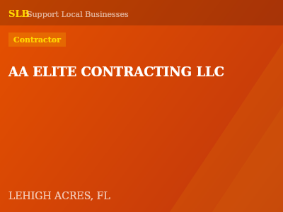 AA ELITE CONTRACTING LLC — Contractor in LEHIGH ACRES, FL
