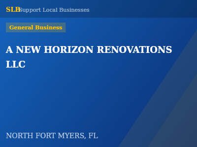 A NEW HORIZON RENOVATIONS LLC — General Business in NORTH FORT MYERS, FL