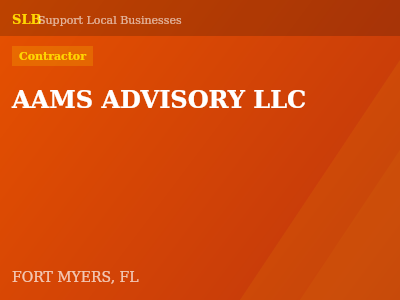 AAMS ADVISORY LLC — Contractor in FORT MYERS, FL