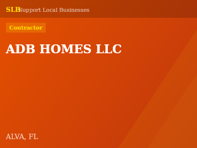ADB HOMES LLC — Contractor in ALVA, FL
