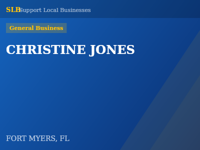 CHRISTINE JONES — General Business in FORT MYERS, FL