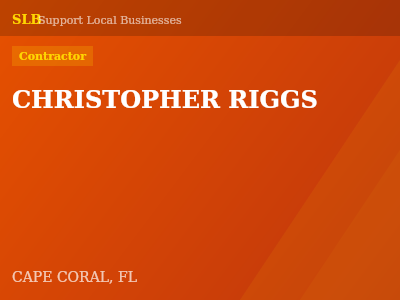 CHRISTOPHER RIGGS — Contractor in CAPE CORAL, FL