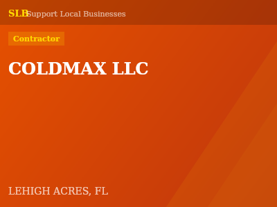COLDMAX LLC — Contractor in LEHIGH ACRES, FL