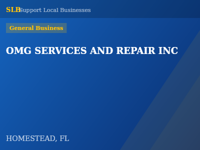 OMG SERVICES AND REPAIR INC — General Business in HOMESTEAD, FL