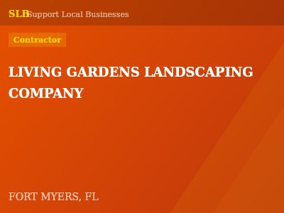 LIVING GARDENS LANDSCAPING COMPANY — Contractor in FORT MYERS, FL